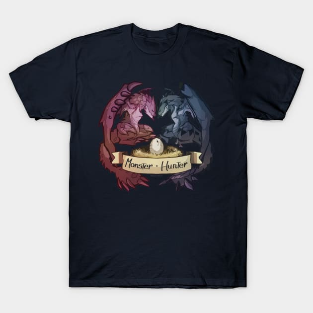 Monster Hunter - Love PinkAzure T-Shirt by Mikoto